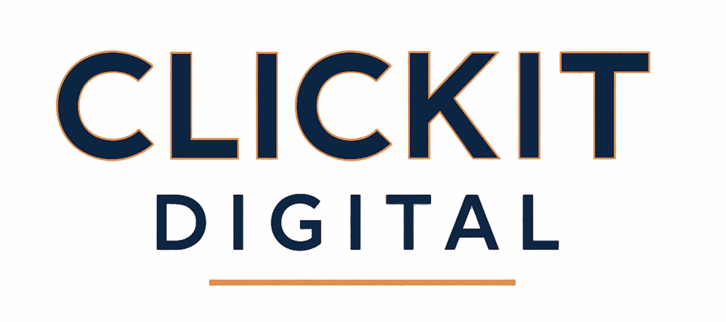ClickIt Digital full logo on transparent background